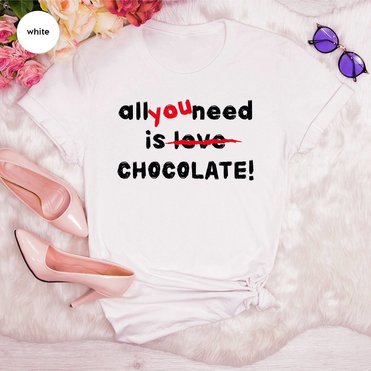 Anti Love Shirt, Chocolate T-Shirt, Anti Valentine's Day T-Shirt