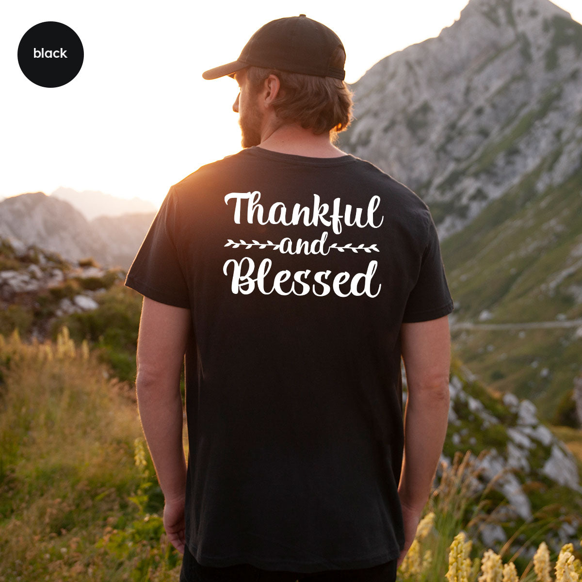 Thankful and Blessed Shirt, 2022 Thanksgiving Design T-Shirt, Thanksful Tee