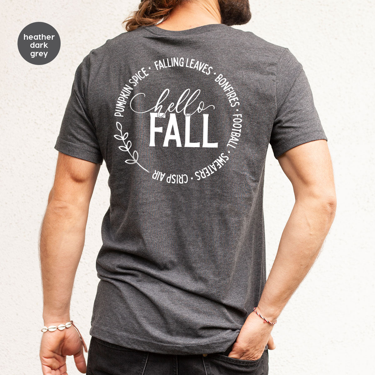 Falling Leaves Shirt, 2022 Pumpkin Season T-Shirt, Pumpkin Spice Shirt, Fall Circle Shirt