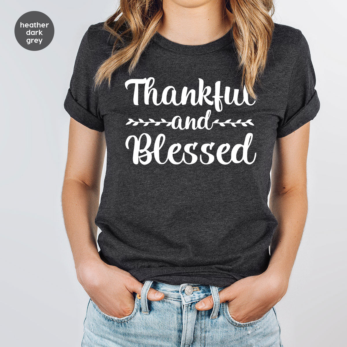 Thankful and Blessed Shirt, 2022 Thanksgiving Design T-Shirt, Thanksful Tee