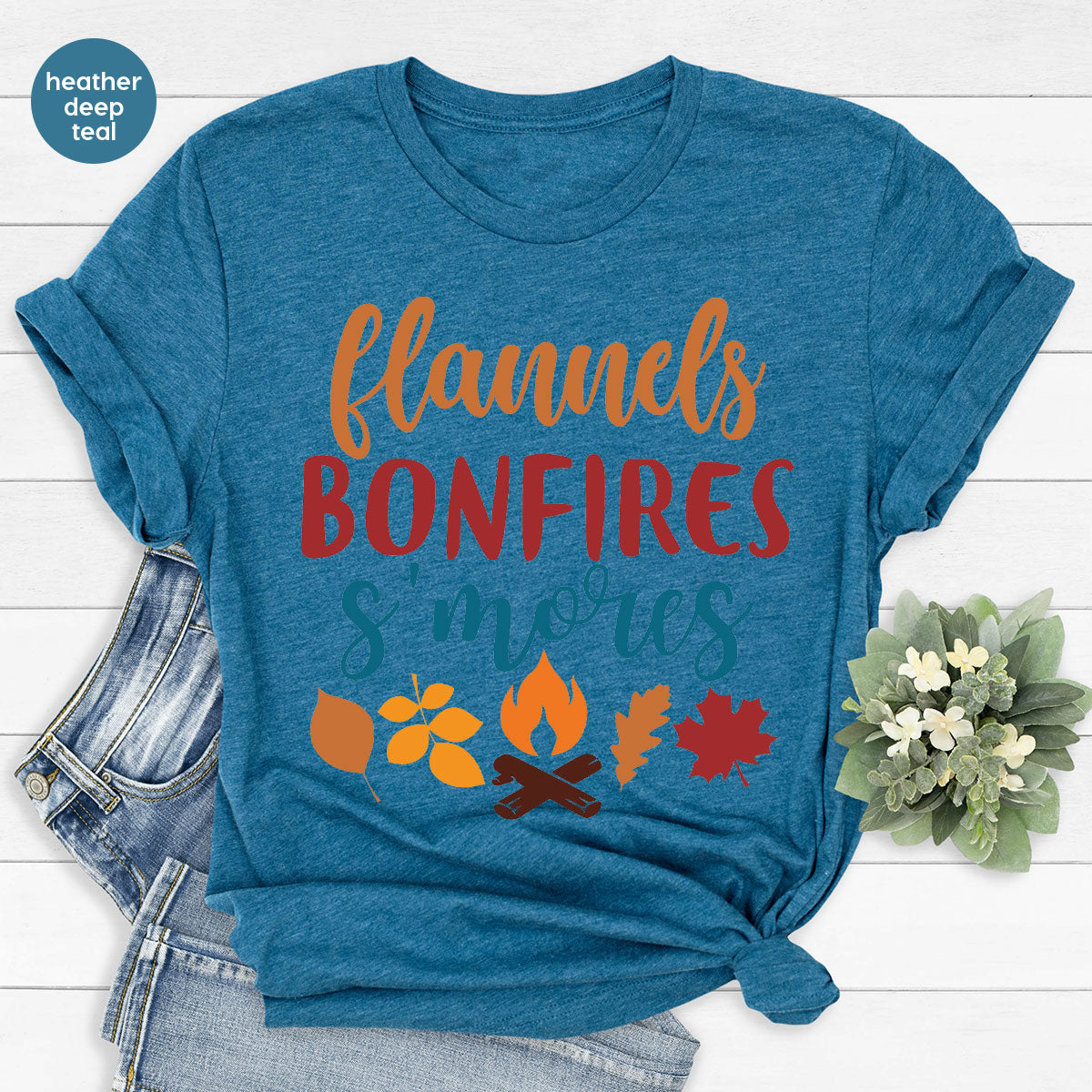 Thanksgiving Fall T-Shirt, 2022 Thanksgiving Season Shirt, Bonfires Shirt, Thanksgiving 2022 Gift