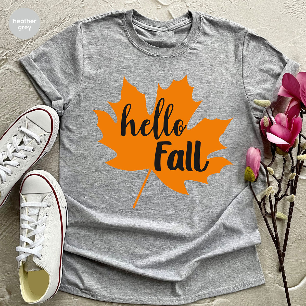 Hello Fall Shirt, 2022 Thanksgiving Fall T-Shirt, Fall Leaf Shirt, Fall Gift For Family