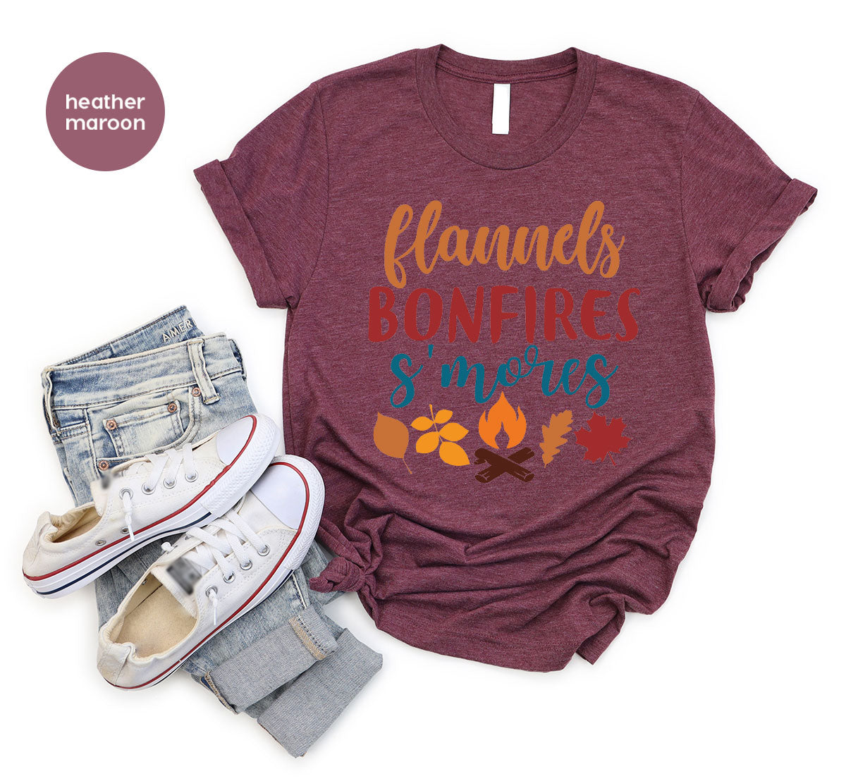 Thanksgiving Fall T-Shirt, 2022 Thanksgiving Season Shirt, Bonfires Shirt, Thanksgiving 2022 Gift