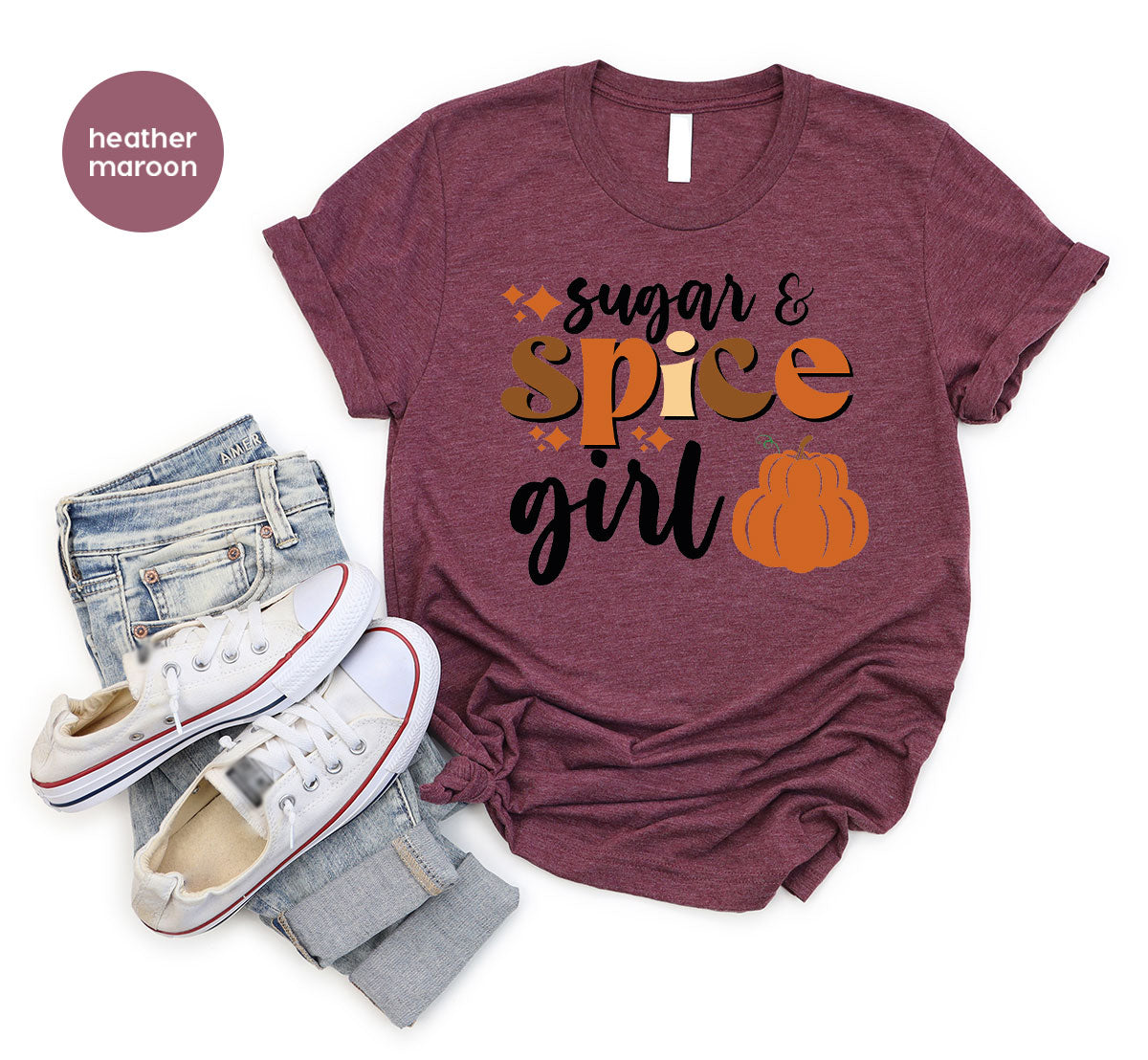 Spice Girl Shirt, 2022 Fall Shirt, Fall T-Shirt 2022, Fall Vibes Tee, Long-Short Sleeve Fall Shirt