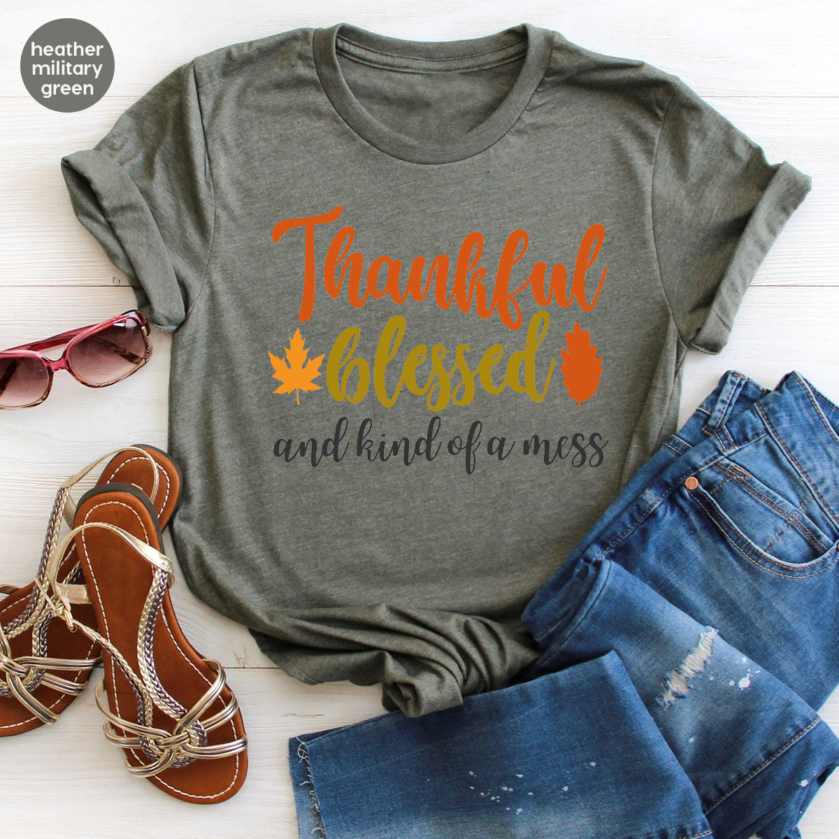 Thanksgiving Blessed Shirt, 2022 Thanksgiving T-Shirt, Thankful Blessed Shirt