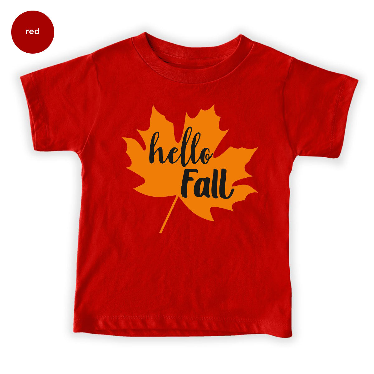 Hello Fall Shirt, 2022 Thanksgiving Fall T-Shirt, Fall Leaf Shirt, Fall Gift For Family