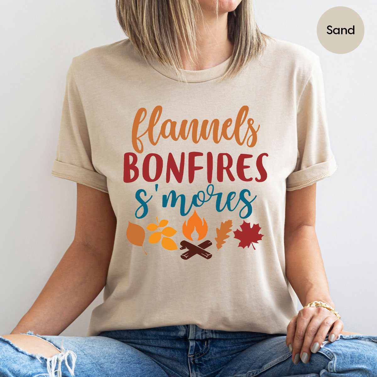 Thanksgiving Fall T-Shirt, 2022 Thanksgiving Season Shirt, Bonfires Shirt, Thanksgiving 2022 Gift