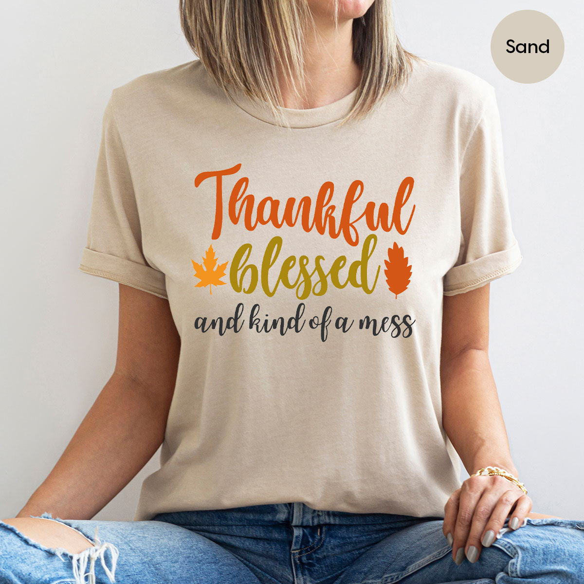 Thanksgiving Blessed Shirt, 2022 Thanksgiving T-Shirt, Thankful Blessed Shirt