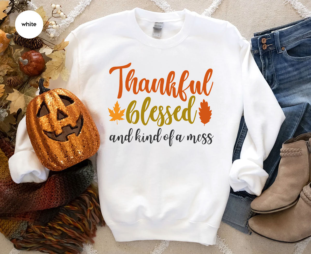 Thanksgiving Blessed Shirt, 2022 Thanksgiving T-Shirt, Thankful Blessed Shirt