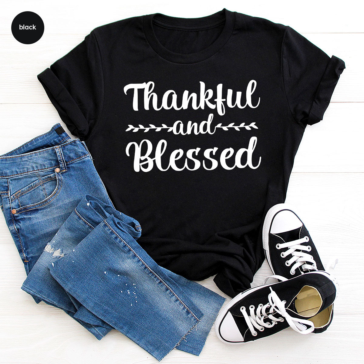 Thankful and Blessed Shirt, 2022 Thanksgiving Design T-Shirt, Thanksful Tee