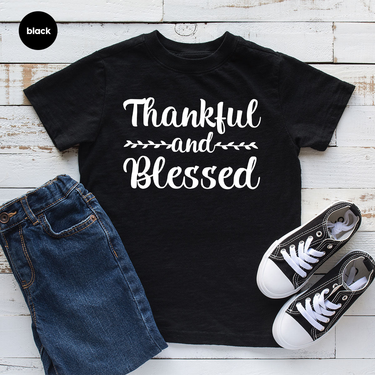 Thankful and Blessed Shirt, 2022 Thanksgiving Design T-Shirt, Thanksful Tee