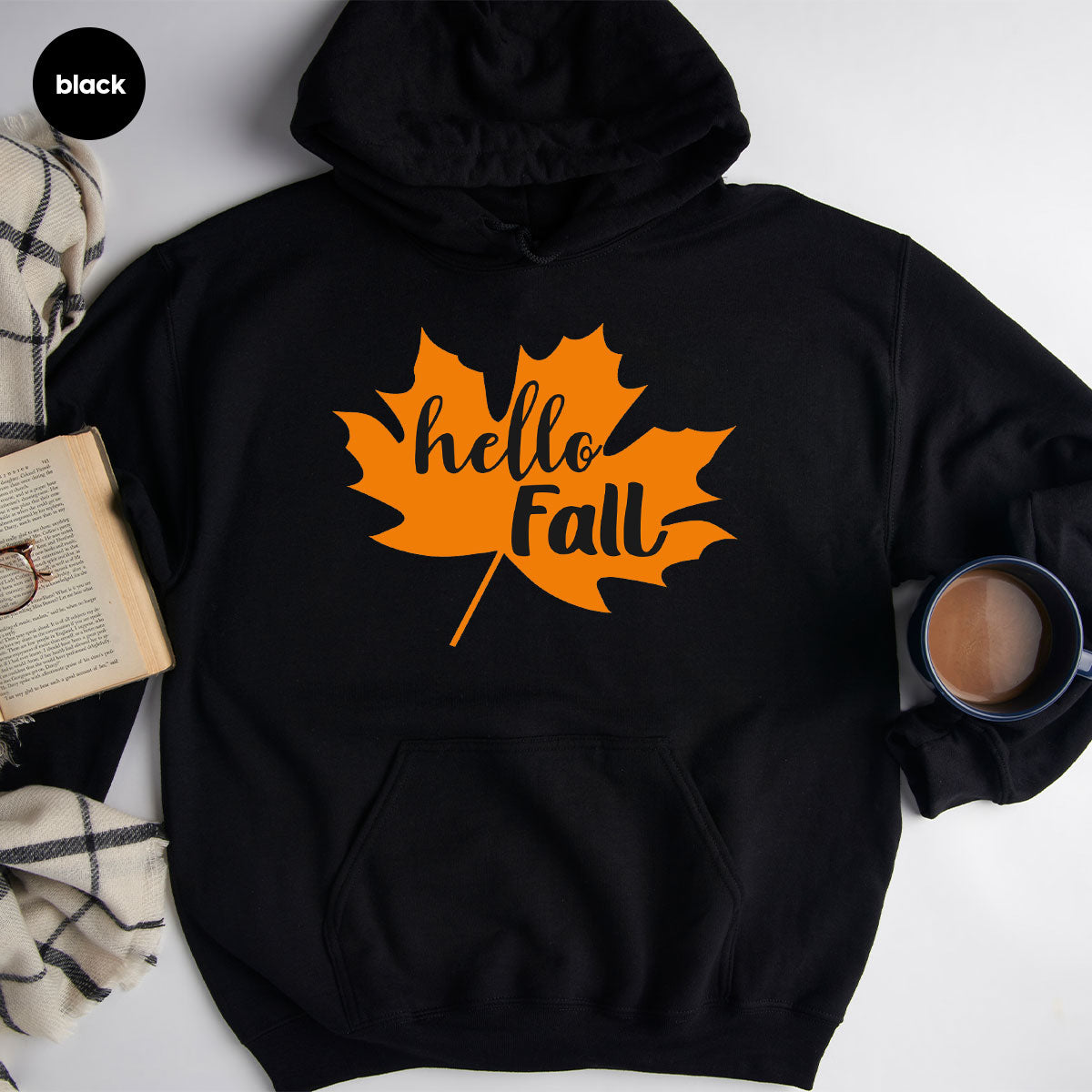 Hello Fall Shirt, 2022 Thanksgiving Fall T-Shirt, Fall Leaf Shirt, Fall Gift For Family