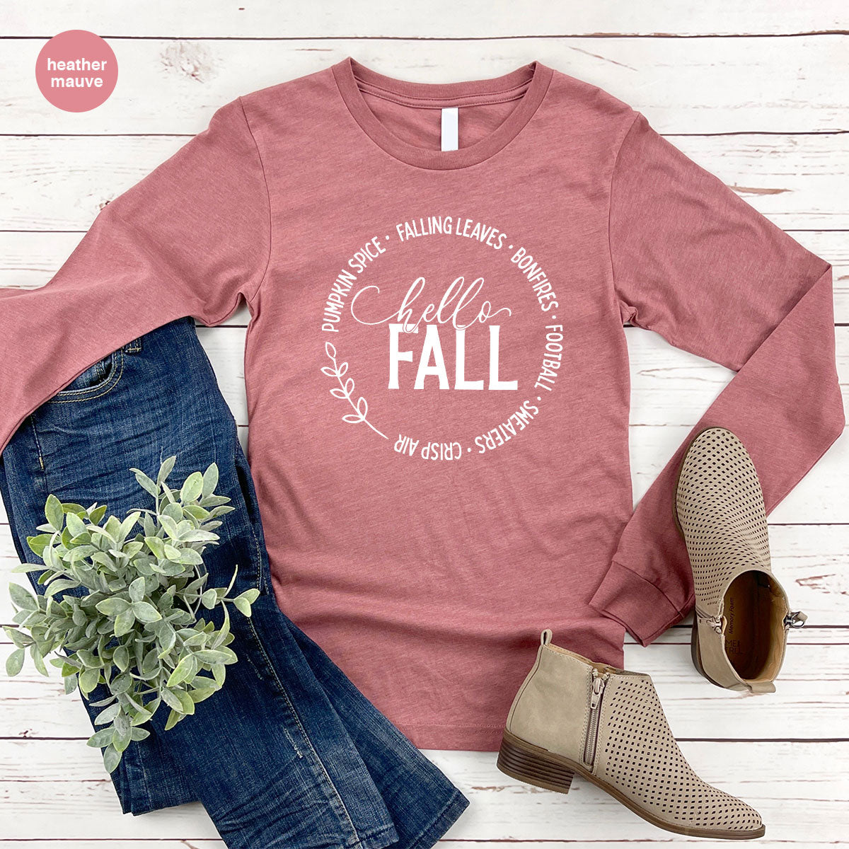 Falling Leaves Shirt, 2022 Pumpkin Season T-Shirt, Pumpkin Spice Shirt, Fall Circle Shirt