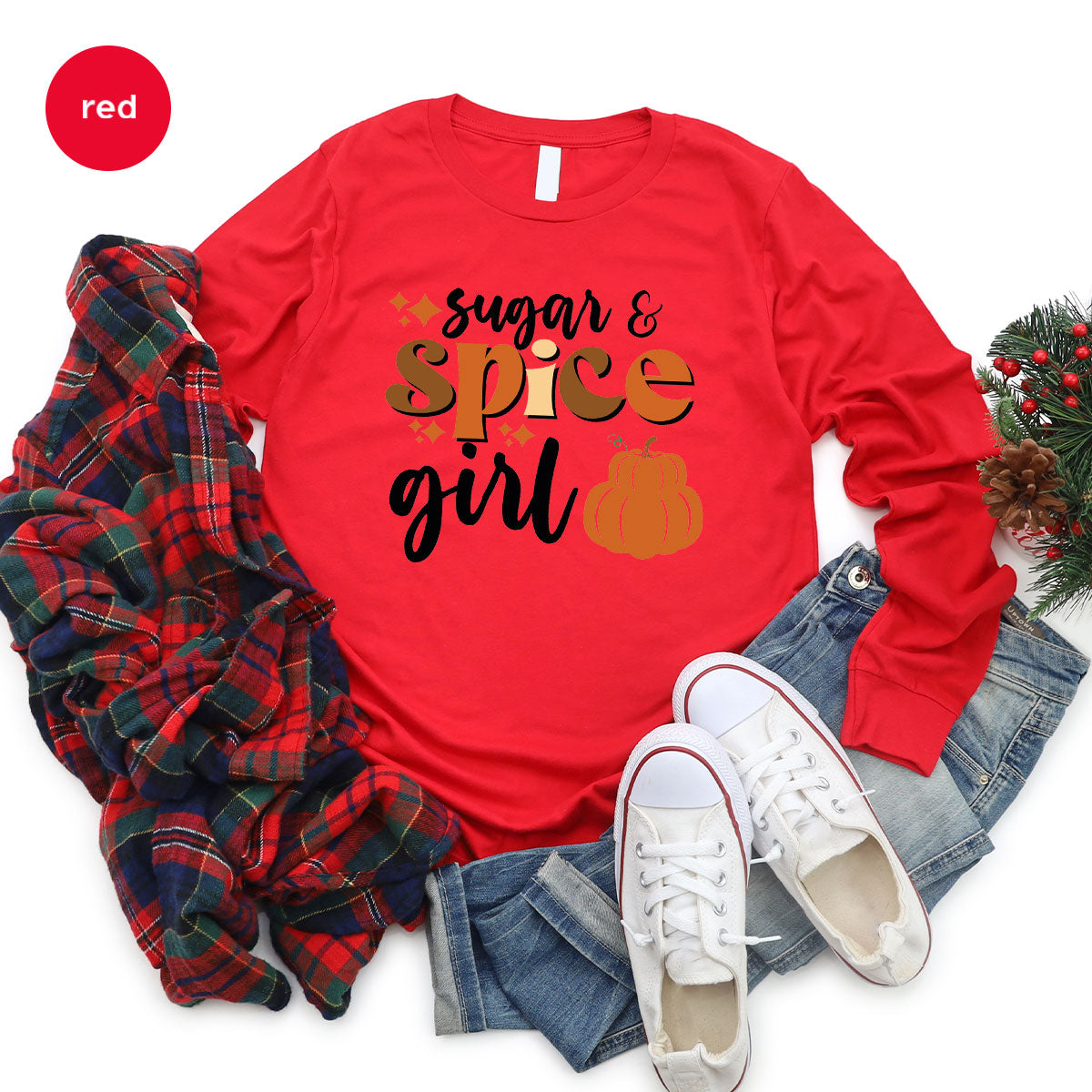 Spice Girl Shirt, 2022 Fall Shirt, Fall T-Shirt 2022, Fall Vibes Tee, Long-Short Sleeve Fall Shirt