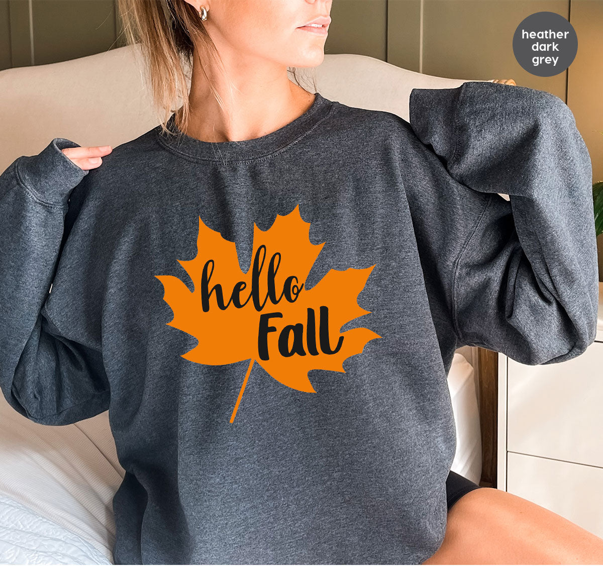 Hello Fall Shirt, 2022 Thanksgiving Fall T-Shirt, Fall Leaf Shirt, Fall Gift For Family