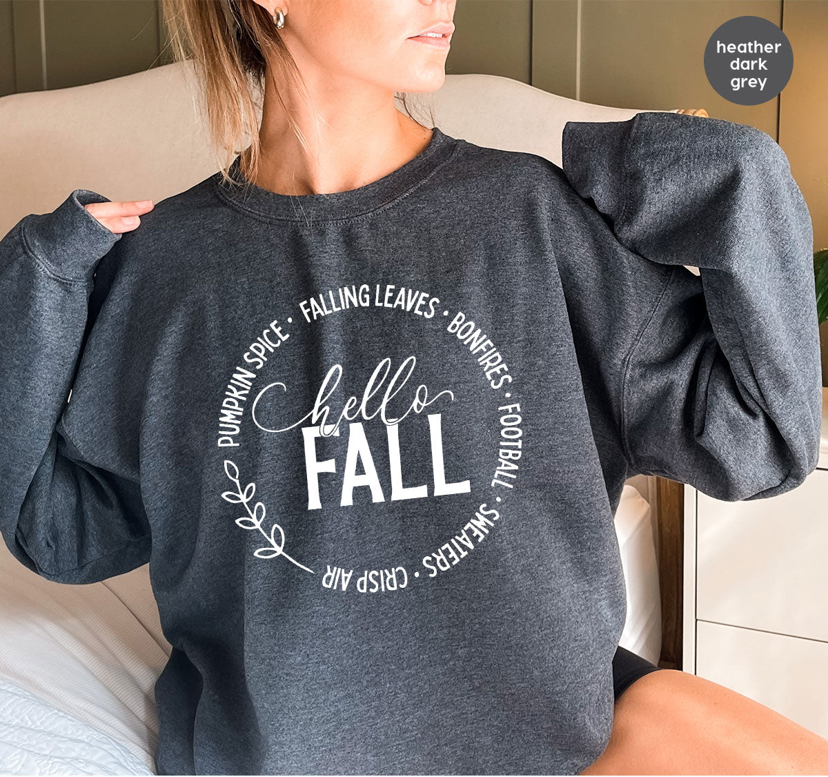 Falling Leaves Shirt, 2022 Pumpkin Season T-Shirt, Pumpkin Spice Shirt, Fall Circle Shirt