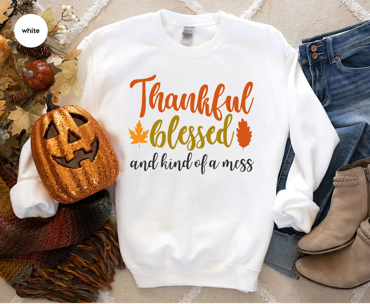 Thanksgiving Blessed Shirt, 2022 Thanksgiving T-Shirt, Thankful Blessed Shirt