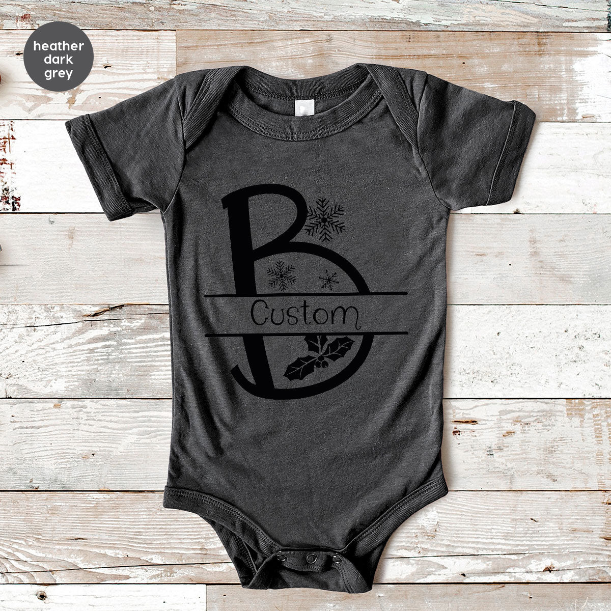 Custom Christmas T-Shirt, White Peach Design Shirt, Christmas Personalized Shirt