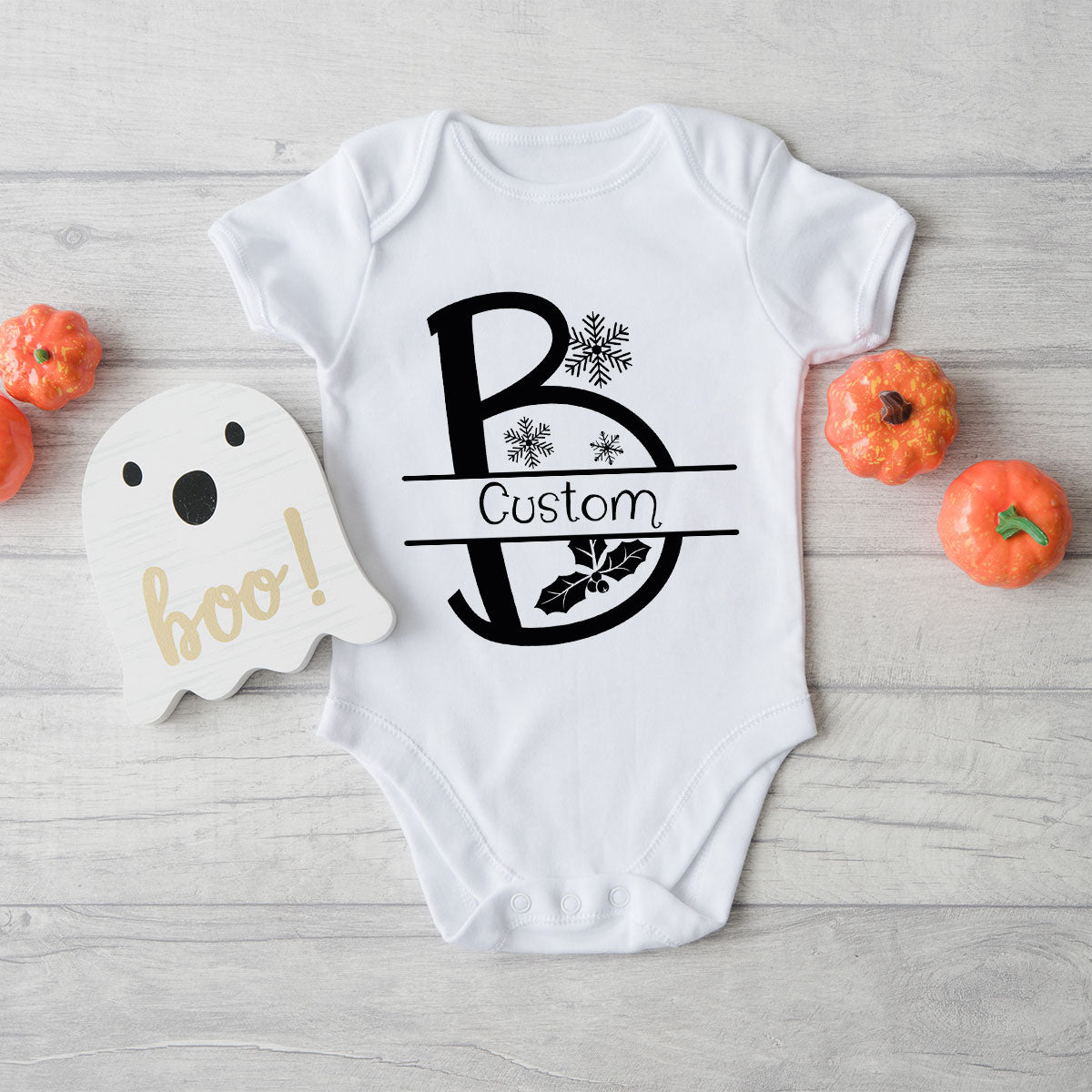 Custom Christmas T-Shirt, White Peach Design Shirt, Christmas Personalized Shirt