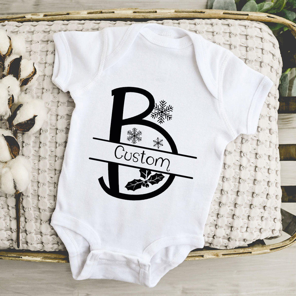 Custom Christmas T-Shirt, White Peach Design Shirt, Christmas Personalized Shirt