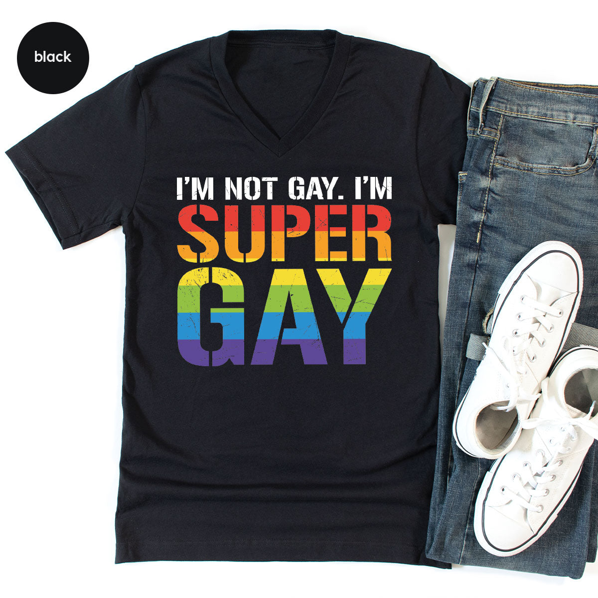 Super Gay Shirt, LGBT Power T-Shirt, Super Gay LGBT Tee