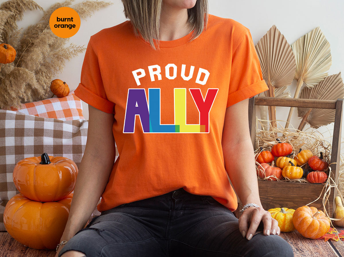 Proud Ally Shirt, LGBT Ally T-Shirt, LGBT Proud Tee