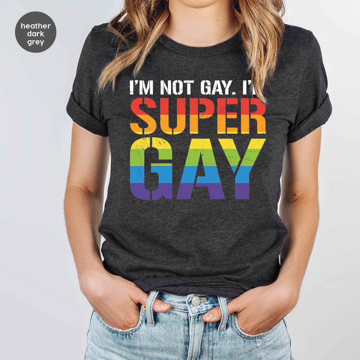 Super Gay Shirt, LGBT Power T-Shirt, Super Gay LGBT Tee