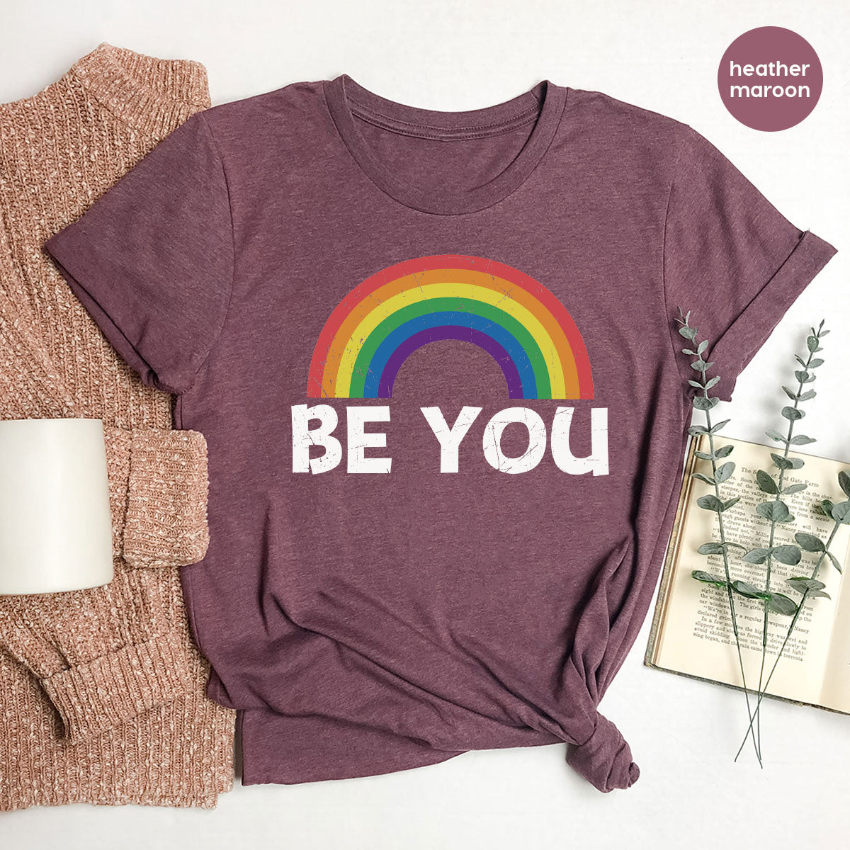 Rainbow T-Shirt, Be You Shirt, LGBT Pride Shirt, LGBT T-Shirt