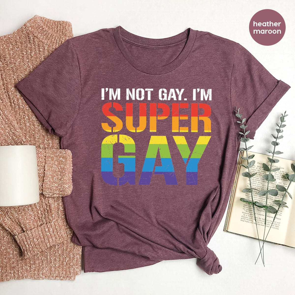 Super Gay Shirt, LGBT Power T-Shirt, Super Gay LGBT Tee