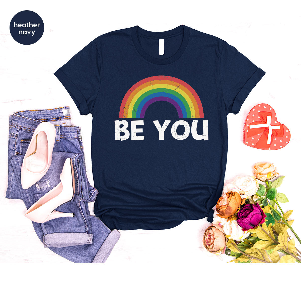 Rainbow T-Shirt, Be You Shirt, LGBT Pride Shirt, LGBT T-Shirt