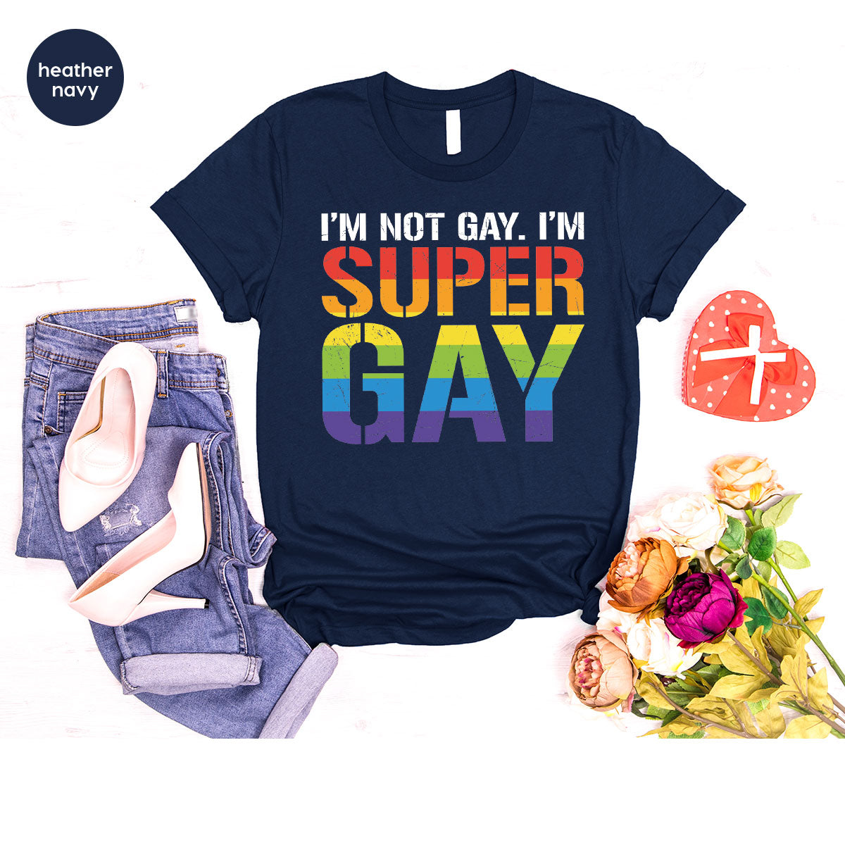 Super Gay Shirt, LGBT Power T-Shirt, Super Gay LGBT Tee