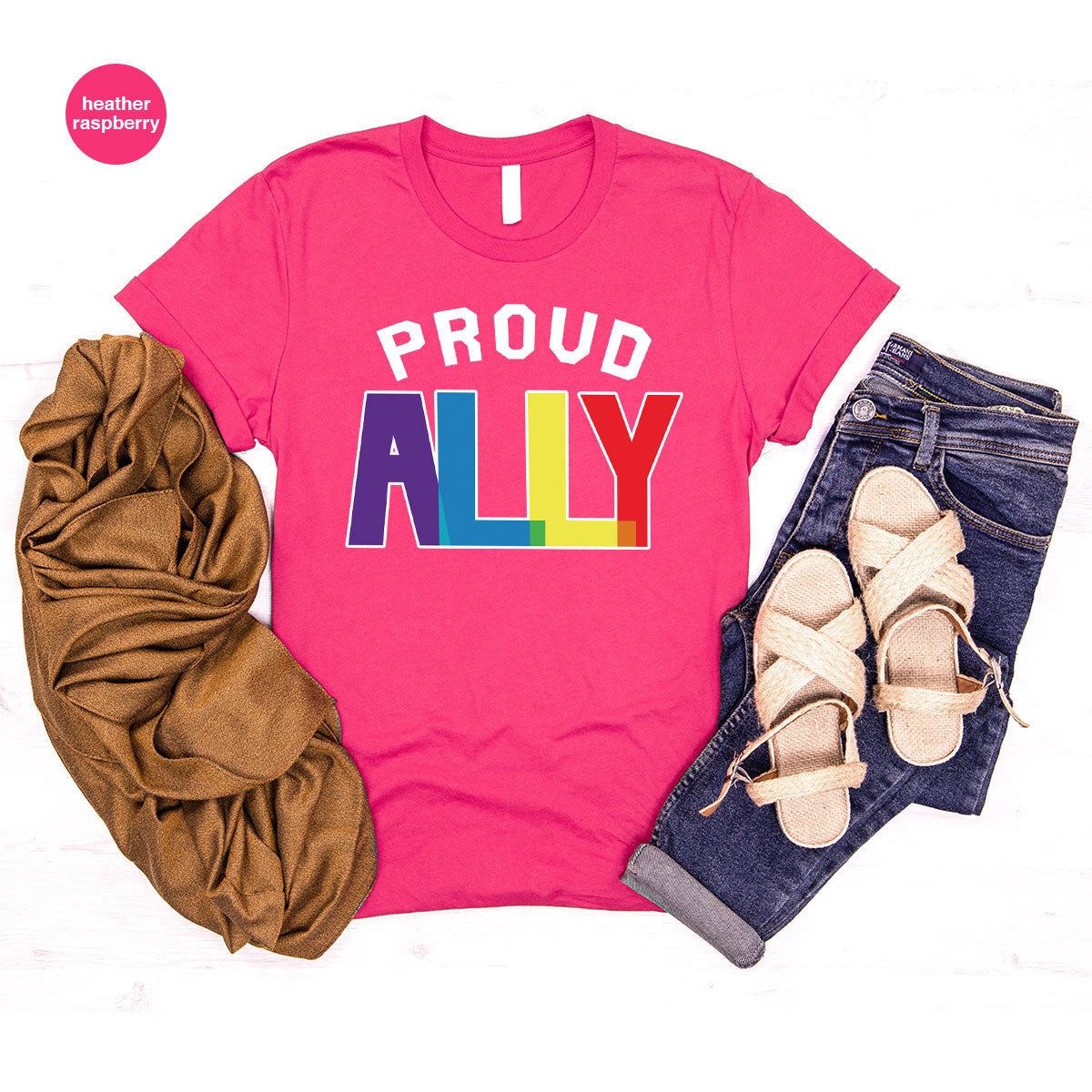 Proud Ally Shirt, LGBT Ally T-Shirt, LGBT Proud Tee