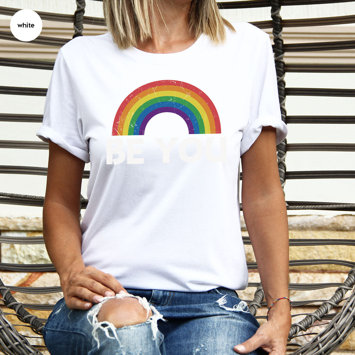 Rainbow T-Shirt, Be You Shirt, LGBT Pride Shirt, LGBT T-Shirt