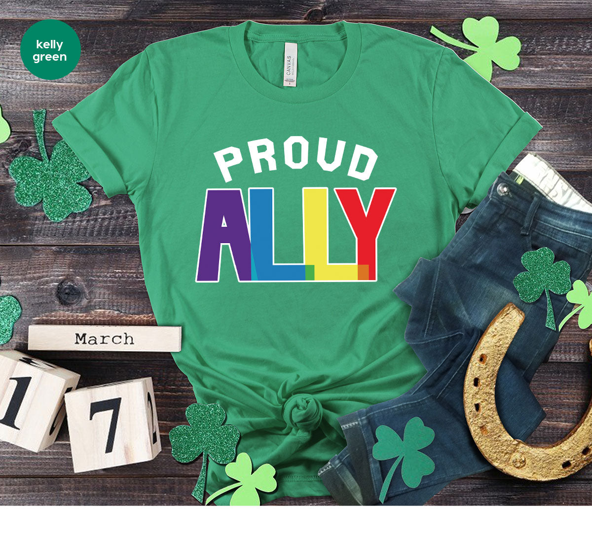 Proud Ally Shirt, LGBT Ally T-Shirt, LGBT Proud Tee