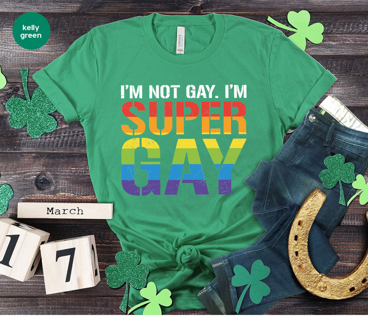 Super Gay Shirt, LGBT Power T-Shirt, Super Gay LGBT Tee