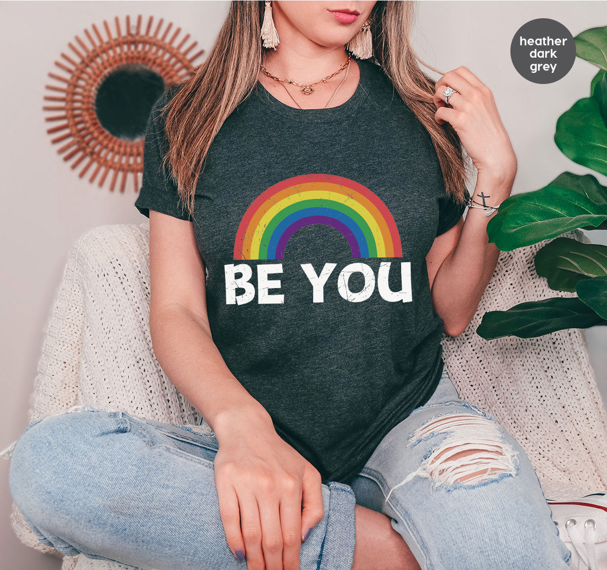 Rainbow T-Shirt, Be You Shirt, LGBT Pride Shirt, LGBT T-Shirt