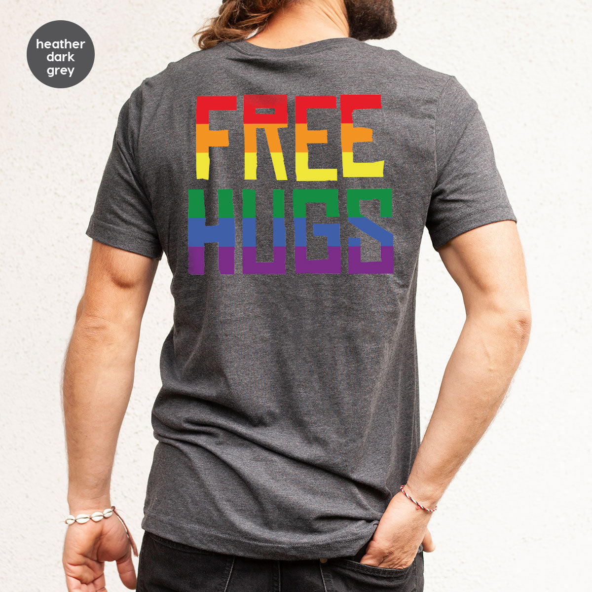 Cute LGBT Shirt, Free Hugs T-Shirt, Lovely Pride T-Shirt for LGBT