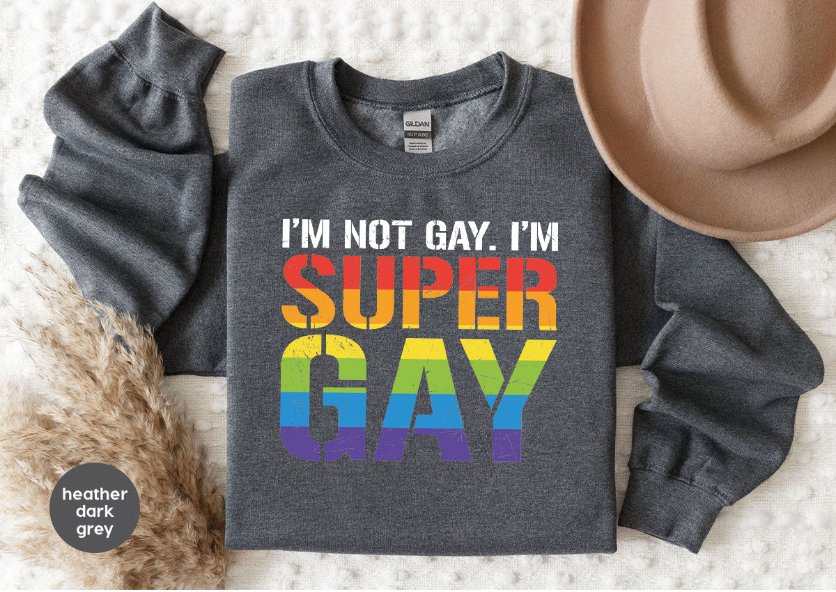 Super Gay Shirt, LGBT Power T-Shirt, Super Gay LGBT Tee