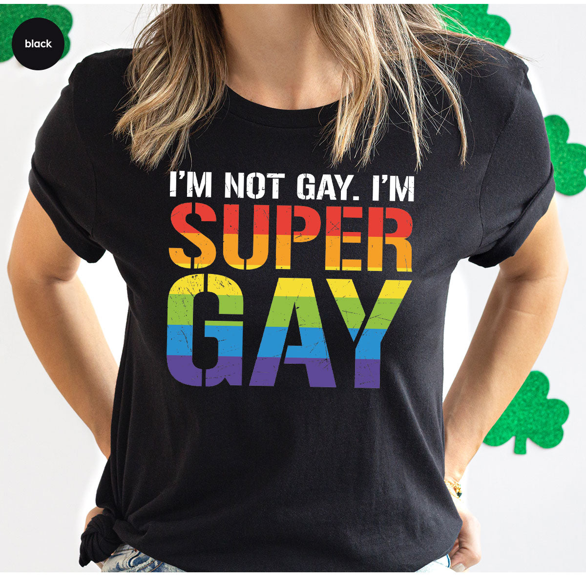 Super Gay Shirt, LGBT Power T-Shirt, Super Gay LGBT Tee