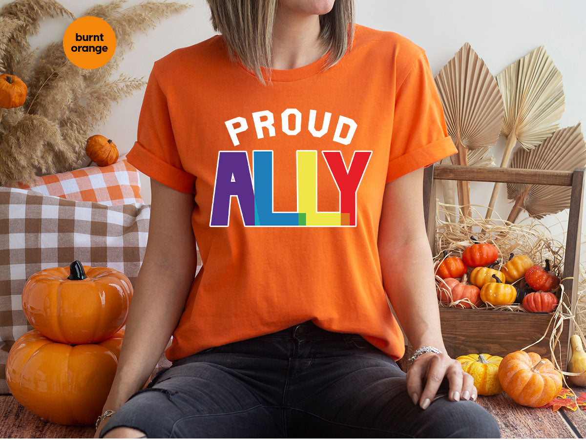 Proud Ally Shirt, LGBT Ally T-Shirt, LGBT Proud Tee