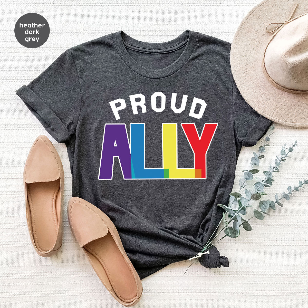 Proud Ally Shirt, LGBT Ally T-Shirt, LGBT Proud Tee