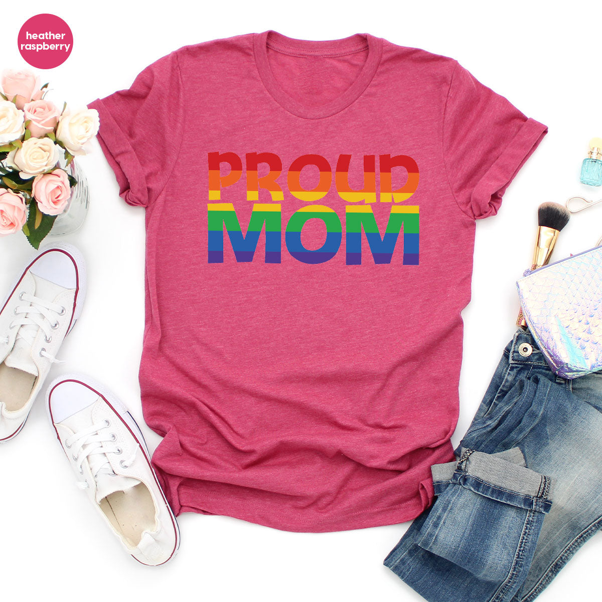 Proud Mom Shirt, LGBT Mom T-Shirt, LGBT Proud Tee