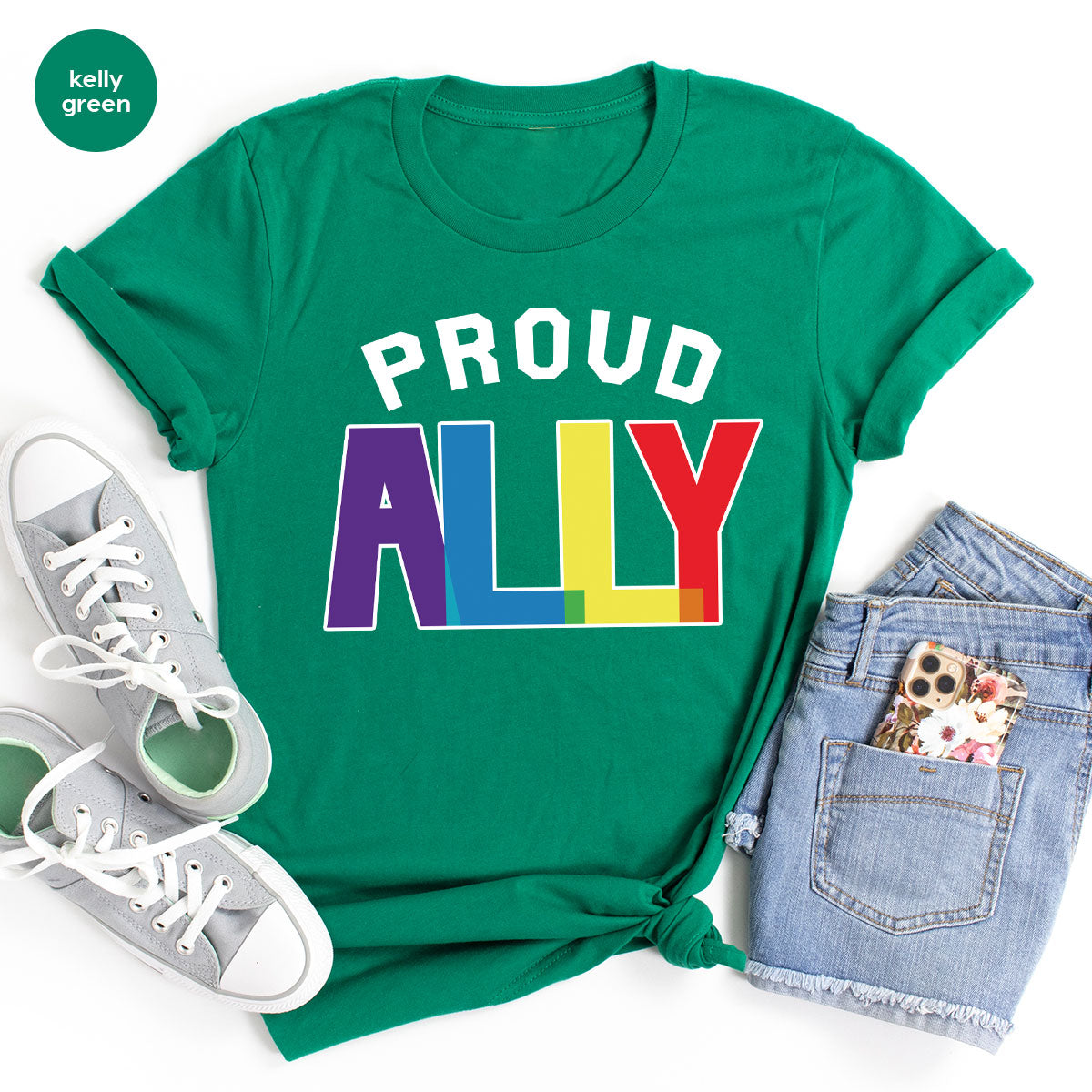 Proud Ally Shirt, LGBT Ally T-Shirt, LGBT Proud Tee