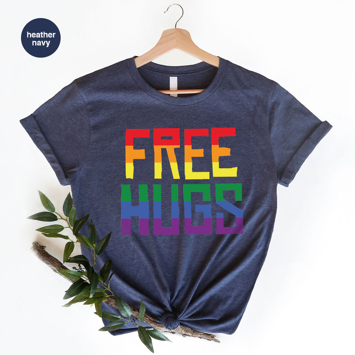 Cute LGBT Shirt, Free Hugs T-Shirt, Lovely Pride T-Shirt for LGBT