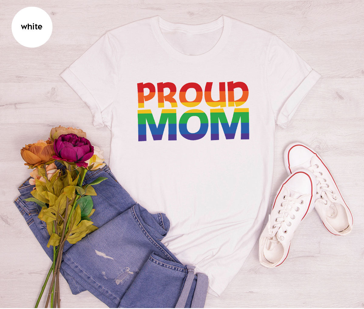 Proud Mom Shirt, LGBT Mom T-Shirt, LGBT Proud Tee