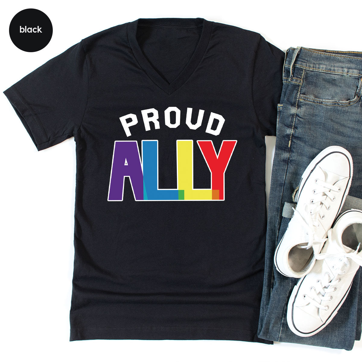 Proud Ally Shirt, LGBT Ally T-Shirt, LGBT Proud Tee