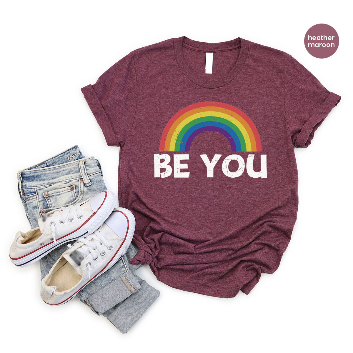 Rainbow T-Shirt, Be You Shirt, LGBT Pride Shirt, LGBT T-Shirt