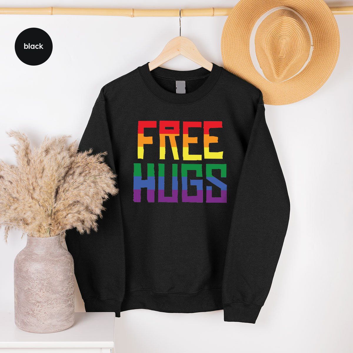 Cute LGBT Shirt, Free Hugs T-Shirt, Lovely Pride T-Shirt for LGBT