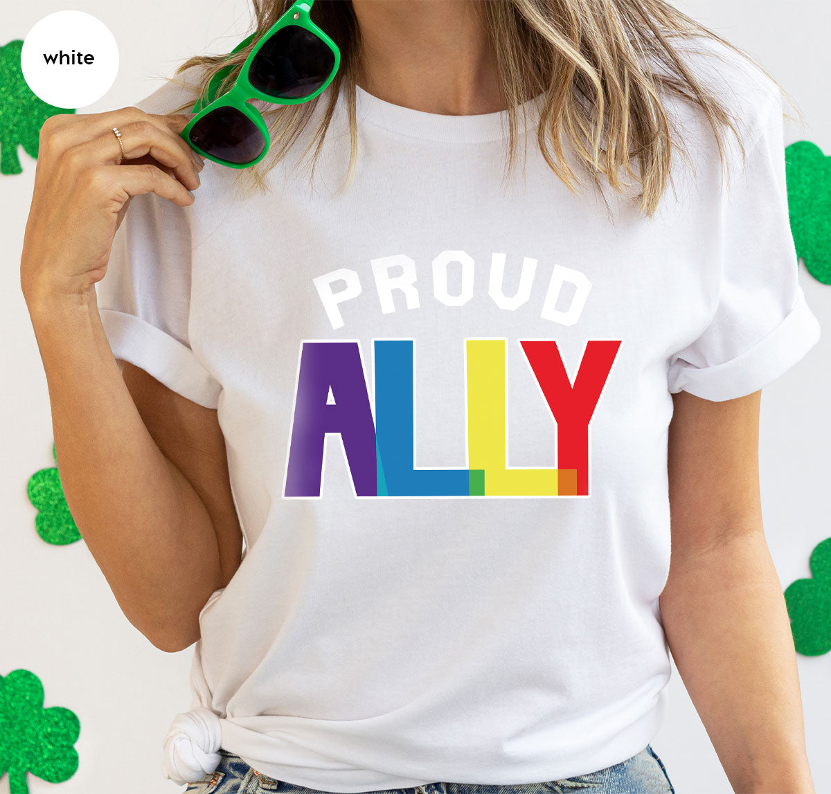 Proud Ally Shirt, LGBT Ally T-Shirt, LGBT Proud Tee