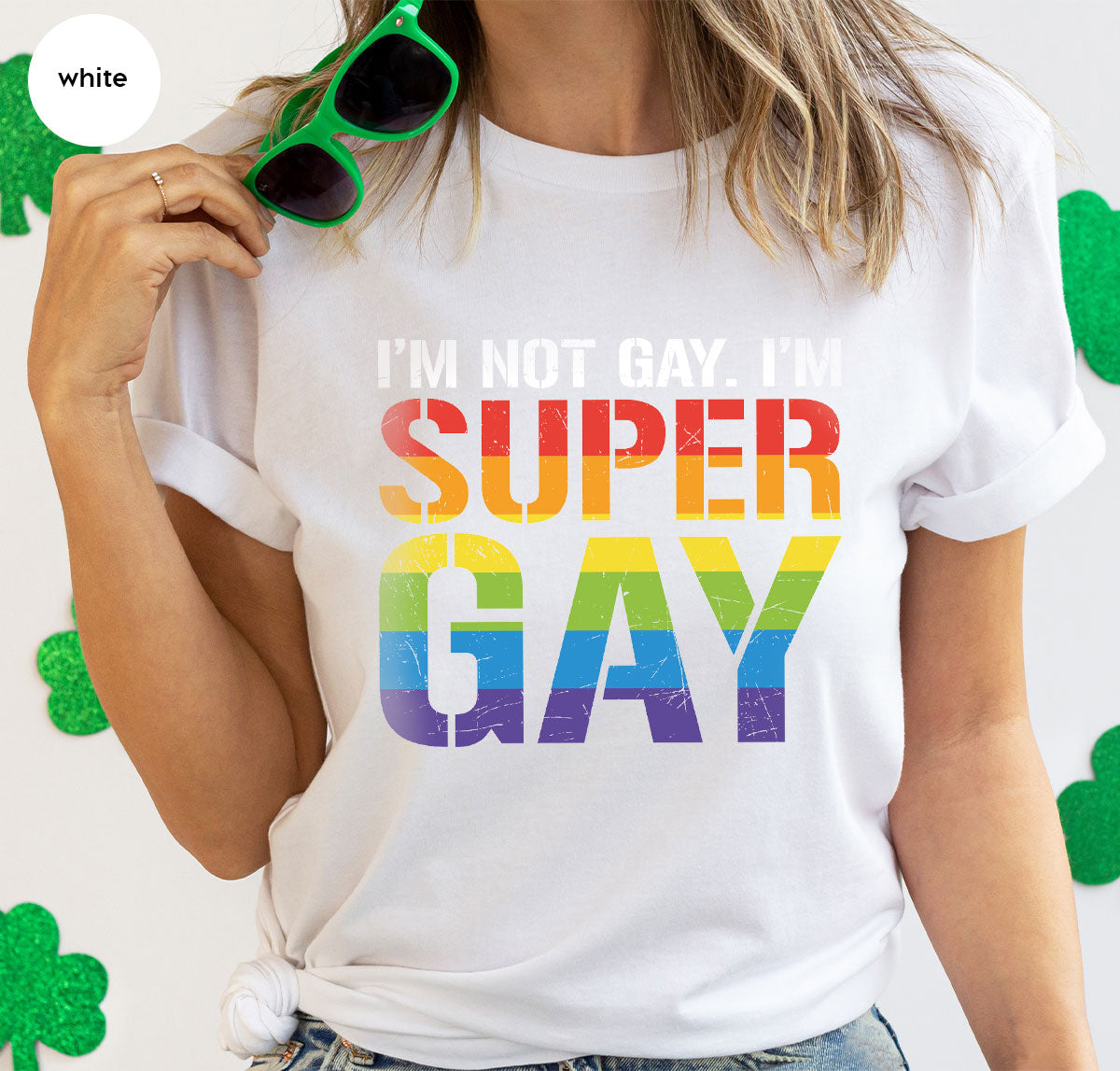 Super Gay Shirt, LGBT Power T-Shirt, Super Gay LGBT Tee